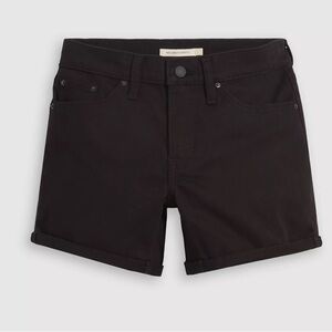 Levi’s Mid Length Black Denim Shorts Size 28 Women’s Classic Fit Jean Shorts